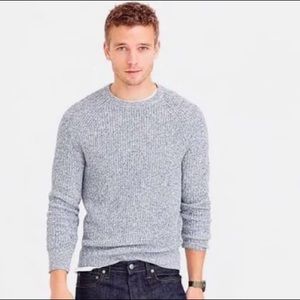 J Crew Marled Cotton Crewneck Sweater